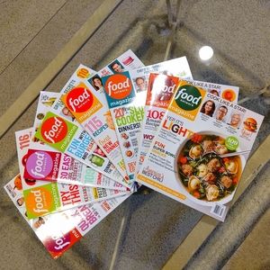 Food Network Magazines, 8 lot - 2014.